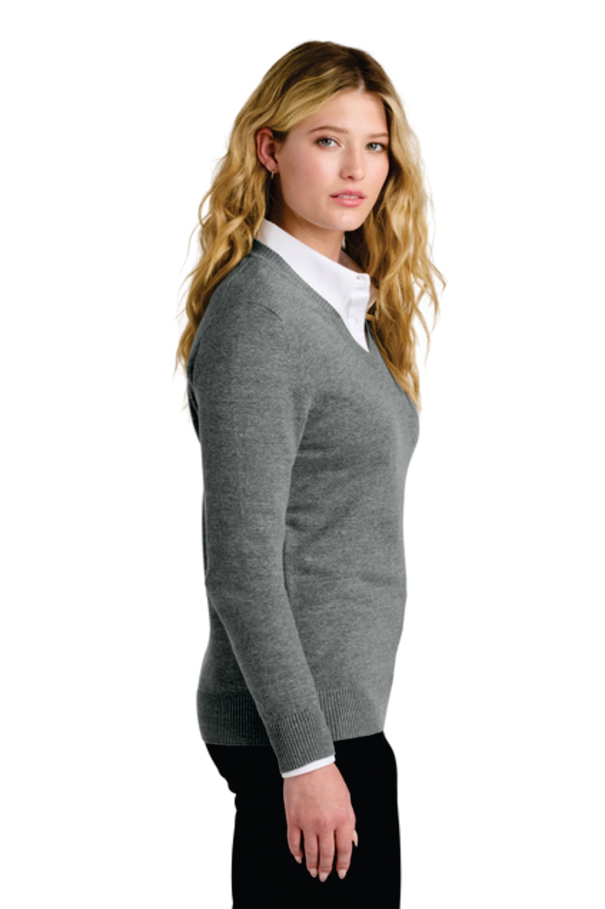 Womens V Neck Sweater Plus Size