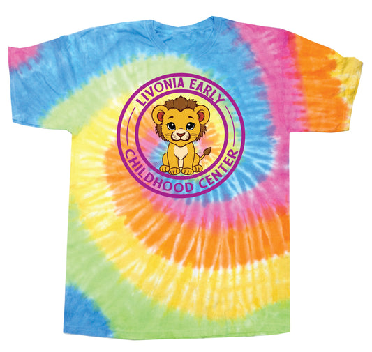 Adult Tie Dye T-Shirt Full Front Logo